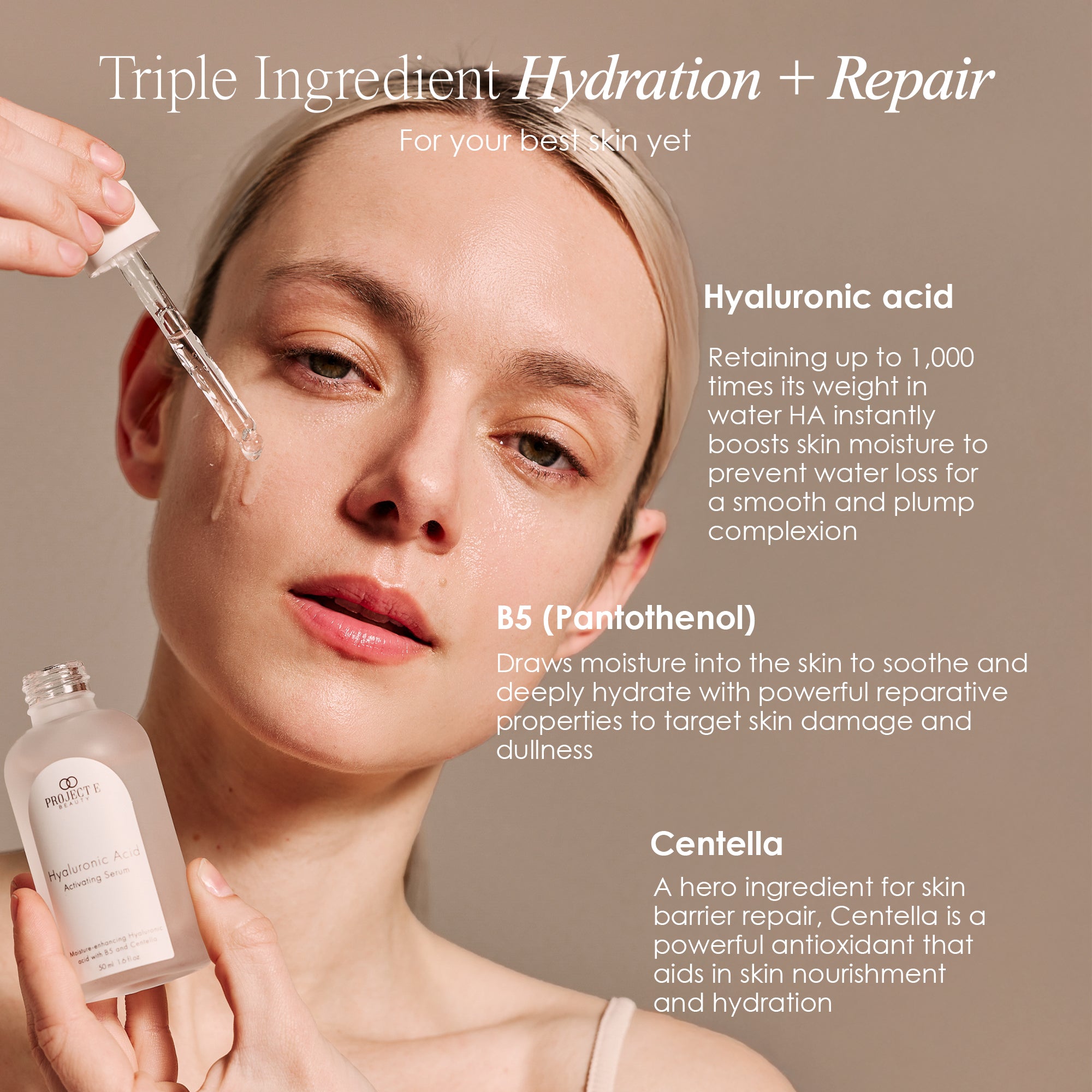 Triple Ingredient Hydration + Repair
for your best skin yet