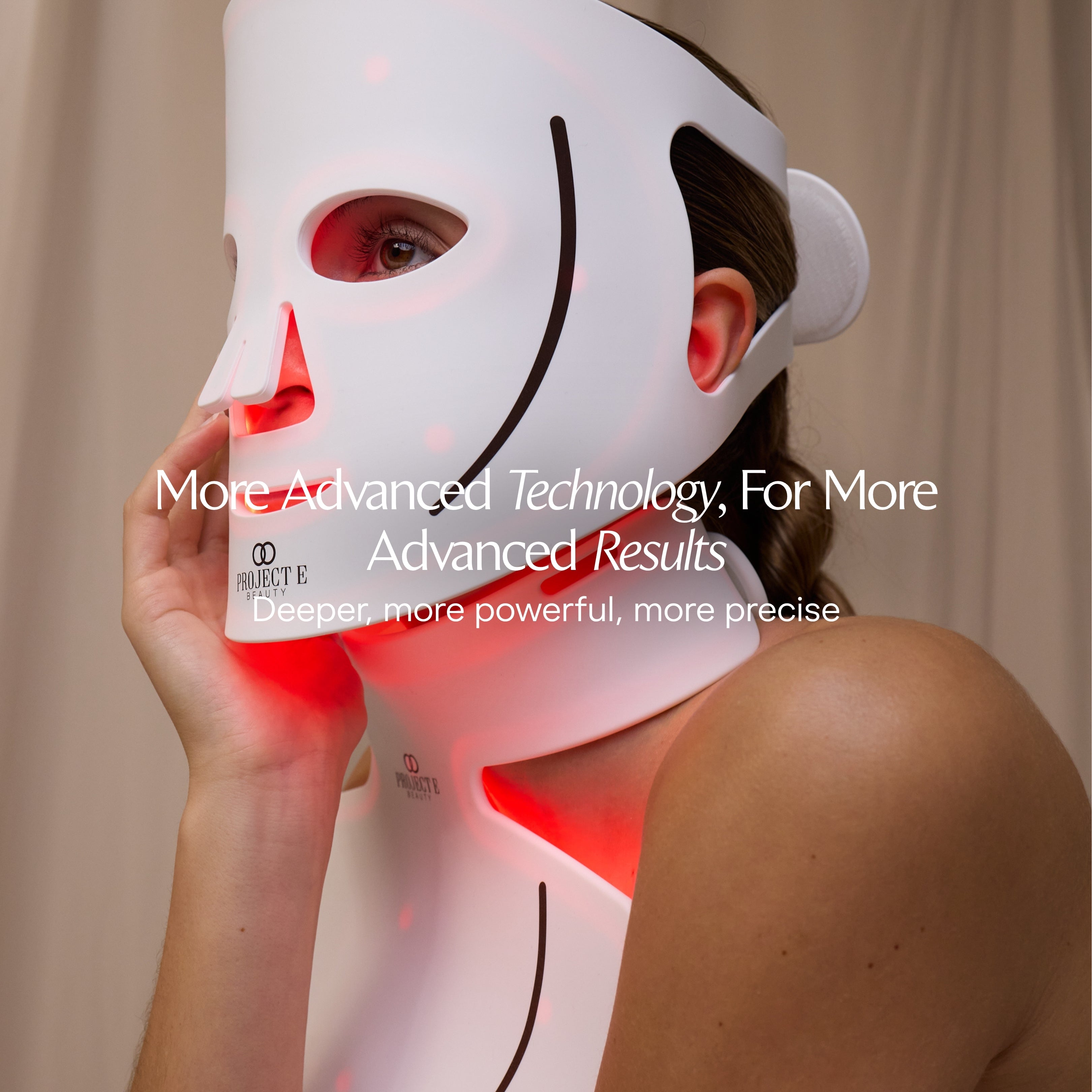 LumaLux Face+ | Pro LED Red Light Therapy Face & Neck Mask - Project E Beauty