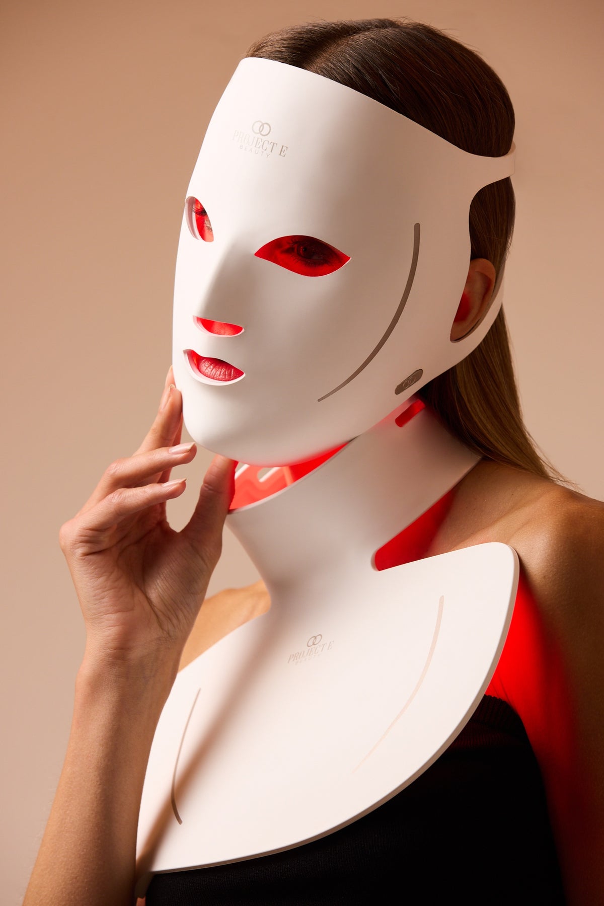 LumaLux Face+ V2 worn on the face and neck